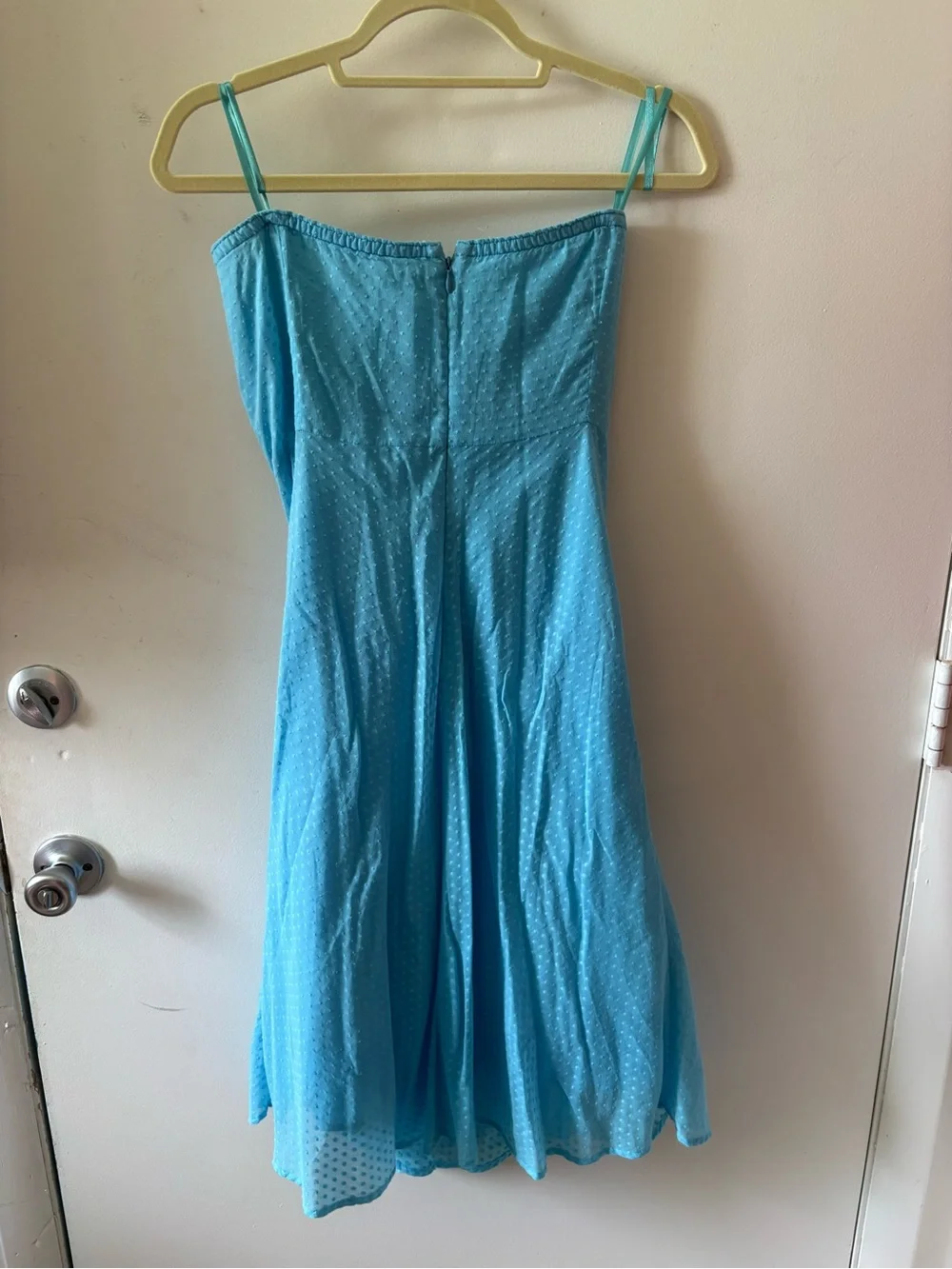 J.Crew Blue Swiss Dot Cotton Sundress | Size 4